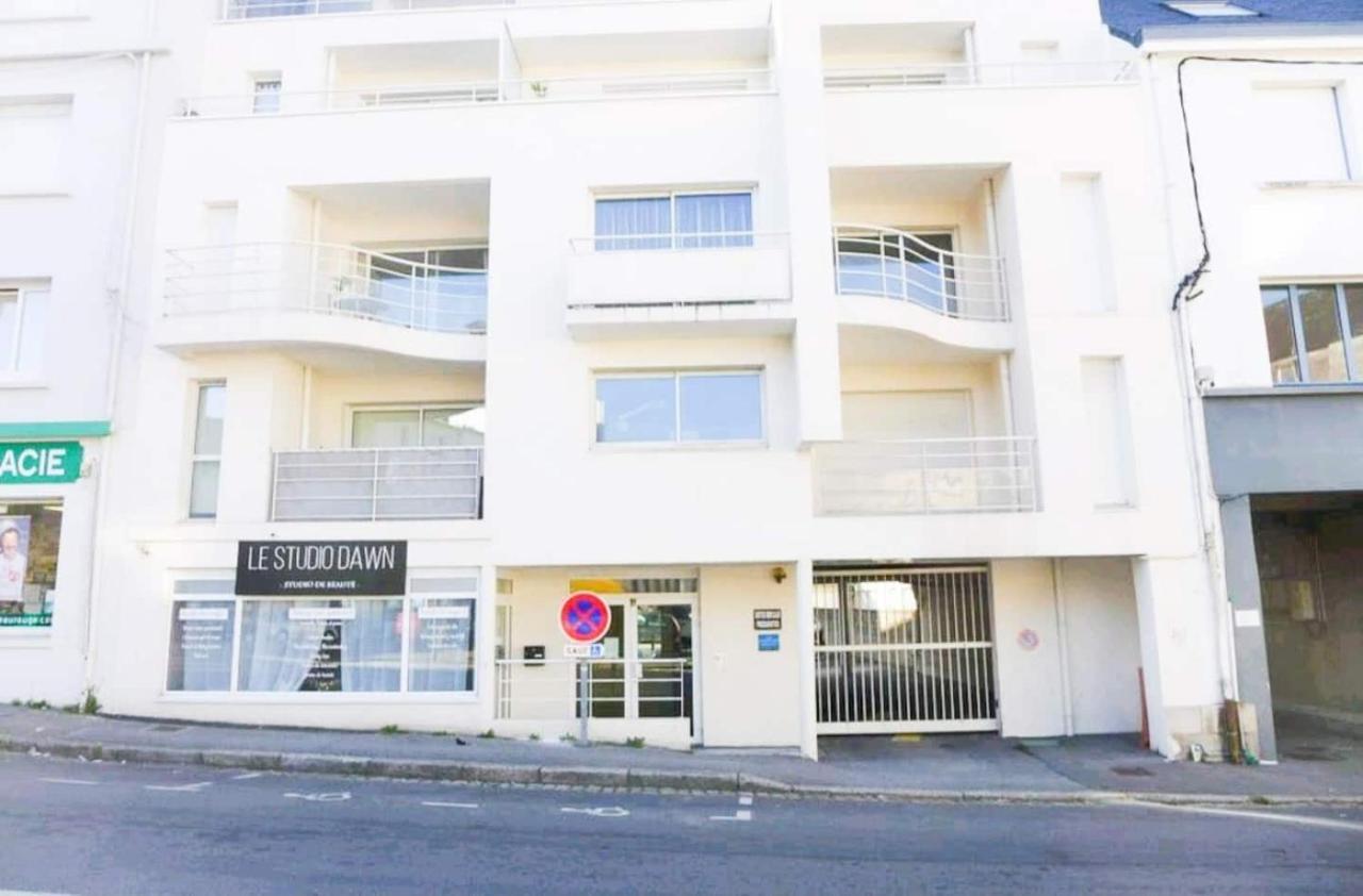 T3 Au Centre Ville Avec Balcon, Parking Gratuit Quimper Esterno foto